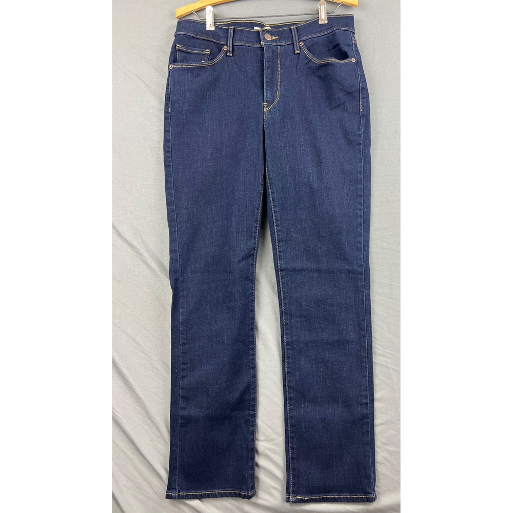 Levi's Classic Straight Jeans Womens 10 Dark Wash Indigo WaterLess Excellent